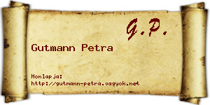 Gutmann Petra névjegykártya